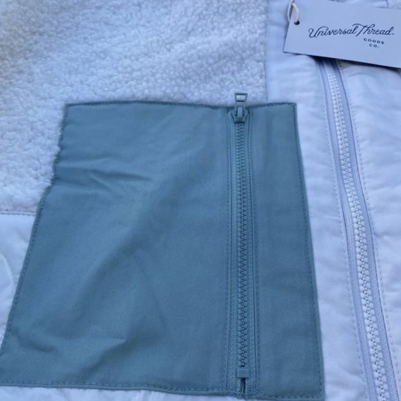 NWT Women's Sherpa Jacket - Universal Thread Cream Size XXL, Ivory, Winter Soft - Picture 2 of 3